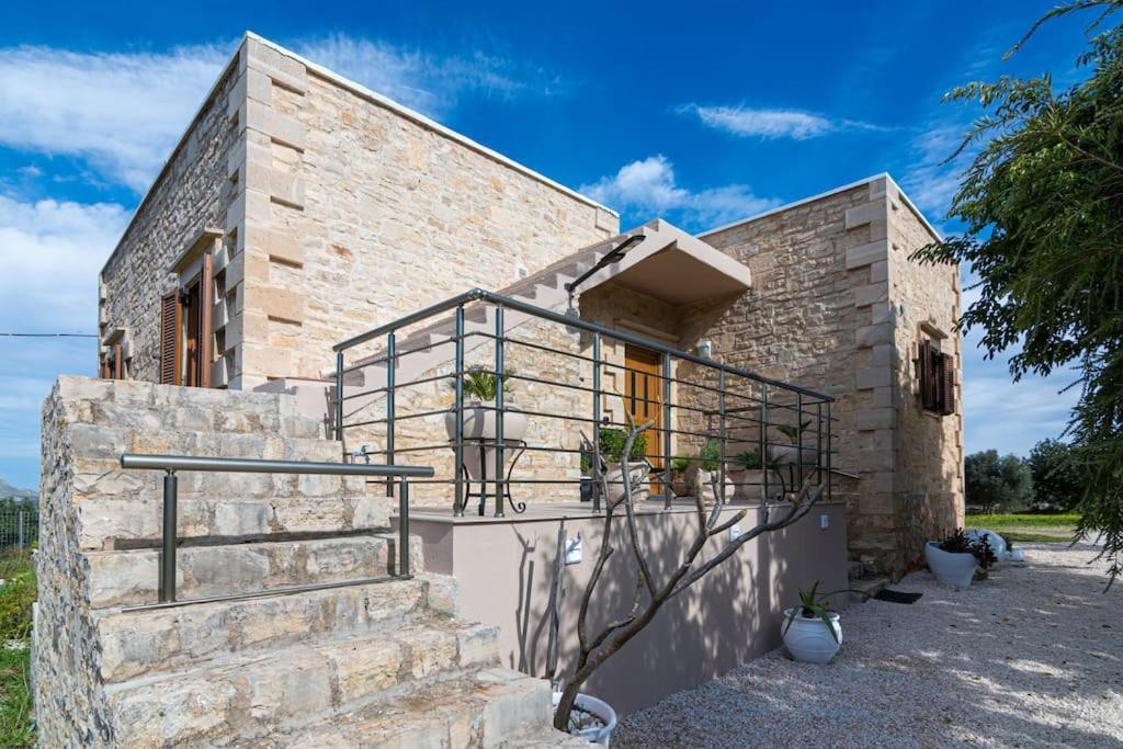 Stone Villa Halepa With Panoramic View. Neon Khorion  Экстерьер фото